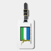 SIERRA LEONE FREETOWN MISSILDS CTR BAGAGELABEL (Voorkant verticaal)
