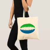 Sierra Leone Gnarly Flag Bag Tote Bag (Voorkant (product))