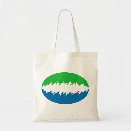 Sierra Leone Gnarly Flag Bag Tote Bag (Voorkant)