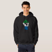 Sierra Leone Hand Fist Pride Sierra Leone Roots Hoodie (Voorkant volledig)