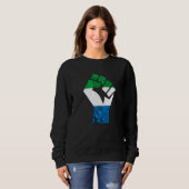 Sierra Leone Hand Fist Pride Sierra Leone Roots Trui (Voorkant volledig)