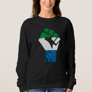 Sierra Leone Hand Fist Pride Sierra Leone Roots Trui
