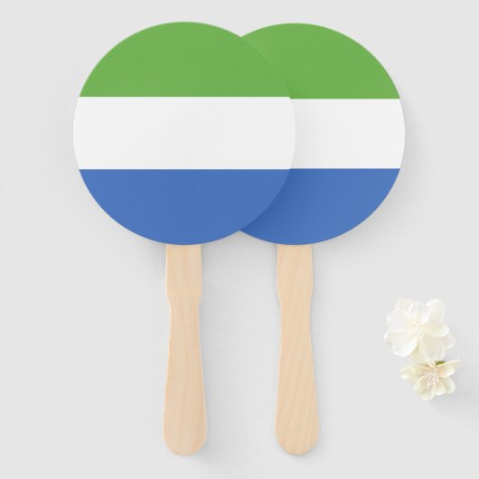 Sierra Leone Handwaaier (Voorkant en achterkant)