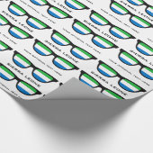 Sierra Leone heeft aangepaste tekst- en kleurcadea Cadeaupapier (Hoek)