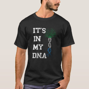 Sierra Leone Het zit in mijn DNA Sierra Leone wort T-shirt