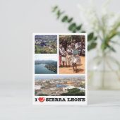 Sierra Leone - I Love - Briefkaart (Staand voorkant)