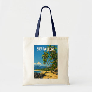 Sierra Leone Illustratie Reis Kunst Vintage Tote Bag