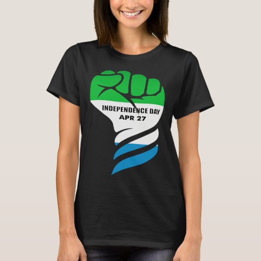 Sierra Leone independence day Black Pride Sweet Sa T-shirt (Voorkant)
