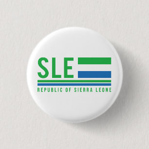 Sierra Leone ISO-code Ronde Button 3,2 Cm