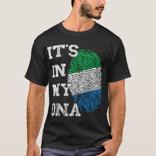 Sierra Leone It's in My DNA Siera Leonean Thumbmar T-shirt
