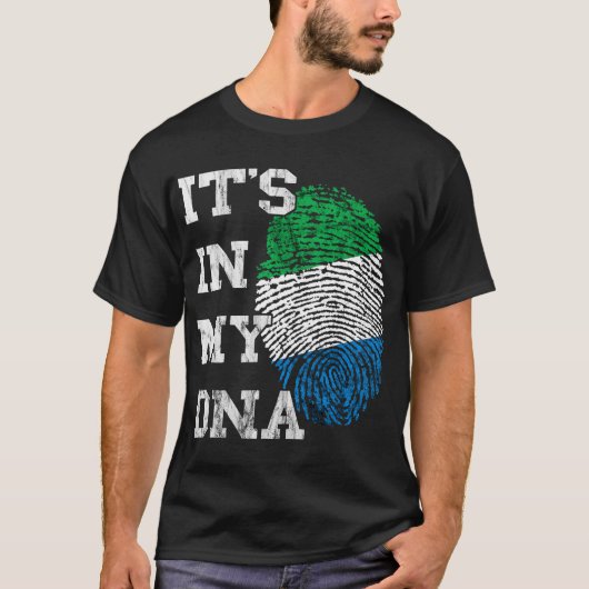 Sierra Leone It's in My DNA Siera Leonean Thumbmar T-shirt (Voorkant)