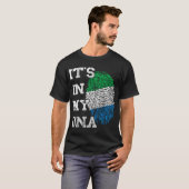 Sierra Leone It's in My DNA Siera Leonean Thumbmar T-shirt (Voorkant volledig)