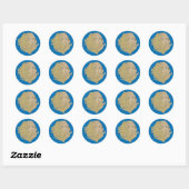 Sierra Leone Kaartsticker Ronde Sticker (Vel)