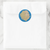 Sierra Leone Kaartsticker Ronde Sticker (Tas)