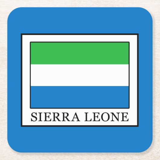Sierra Leone Kartonnen Onderzetters (Voorkant)