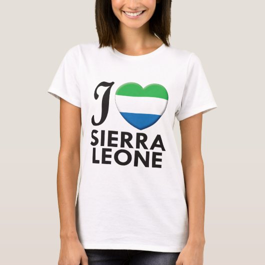 Sierra Leone Love T-shirt (Voorkant)