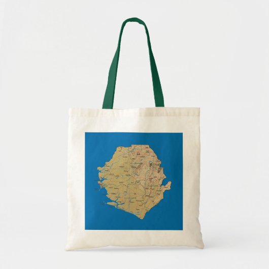 Sierra Leone Map Bag Tote Bag (Voorkant)