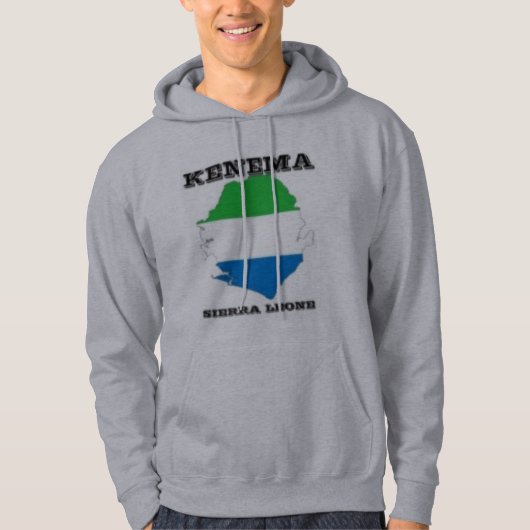 Sierra Leone, Map Hoodie (Kenema) (Voorkant)