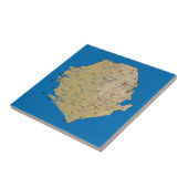 Sierra Leone Map Tile Tegeltje (Zijkant)