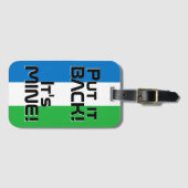 Sierra Leone National Flag Patriotic Bagagelabel (Voorkant (horizontaal))