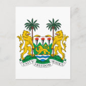 Sierra Leone - officieel symbool voor wapenheraldr Briefkaart (Voorkant)