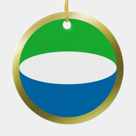 Sierra Leone-Ornament Keramisch Ornament (Achterkant)