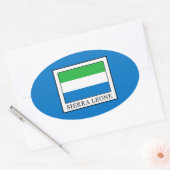 Sierra Leone Ovale Sticker (Envelop)