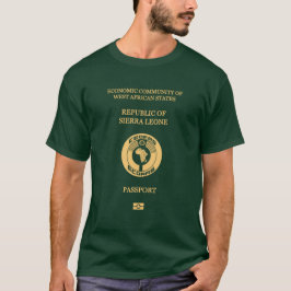 Sierra Leone passport T-shirt