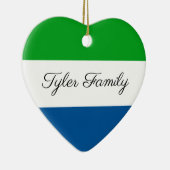 Sierra Leone | Persoonlijke kerstversiering Keramisch Ornament (Rechts)