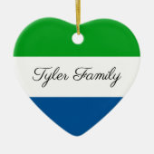 Sierra Leone | Persoonlijke kerstversiering Keramisch Ornament (Voorkant)