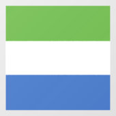Sierra Leone Raamsticker (Vel)
