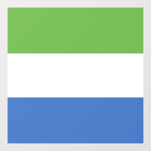 Sierra Leone Raamsticker (Vel)