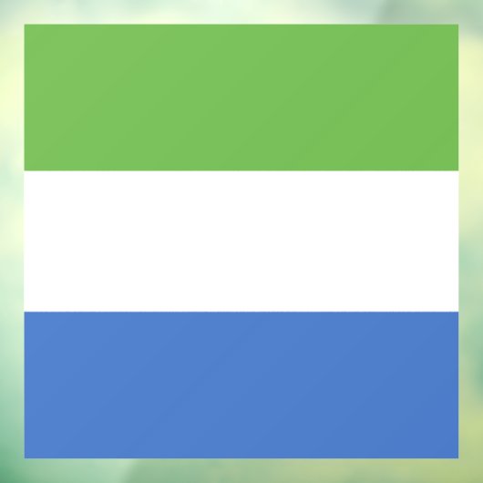 Sierra Leone Raamsticker (Vel 3)