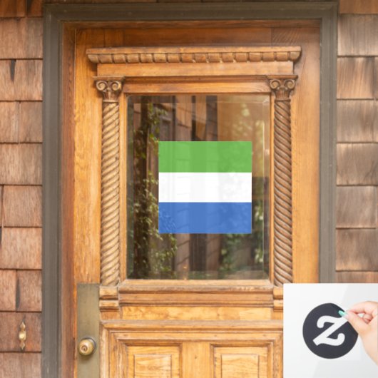 Sierra Leone Raamsticker (Huis Deur)