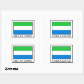 Sierra Leone Rechthoekige Sticker (Vel)