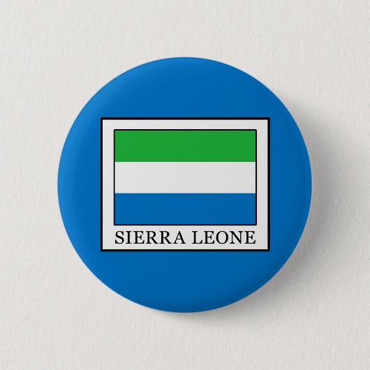 Sierra Leone Ronde Button 5,7 Cm (Voorkant)