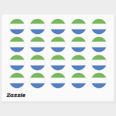 Sierra Leone Ronde Sticker (Vel)