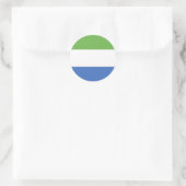 Sierra Leone Ronde Sticker (Tas)