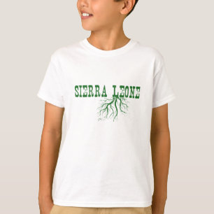 Sierra Leone Roots Green Word Art Children's Shirt