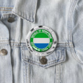 Sierra Leone Round Emblem Ronde Button 7,6 Cm (In situ)