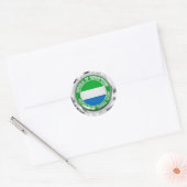Sierra Leone Round Emblem Ronde Sticker (Envelop)