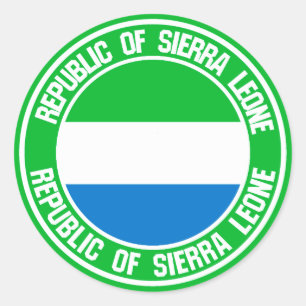 Sierra Leone Round Emblem Ronde Sticker