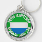 Sierra Leone Round Emblem Sleutelhanger (Voorkant)
