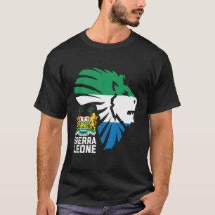 Sierra Leone Seal Lion Africa Diaspora Gift T-shirt