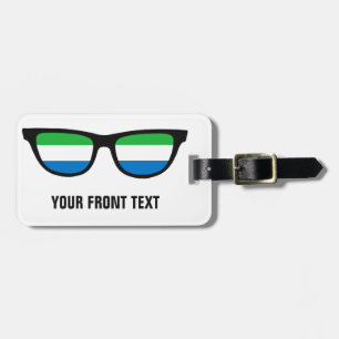 Sierra Leone Shades, aangepast bagagelabel
