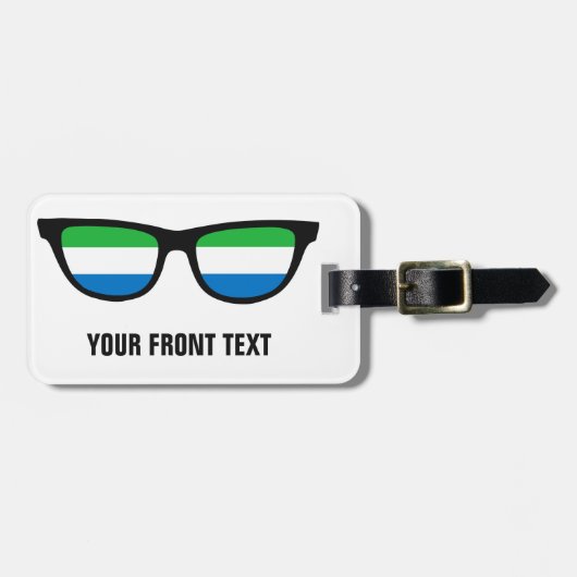 Sierra Leone Shades, aangepast bagagelabel (Voorkant horizontaal)