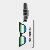 Sierra Leone Shades, aangepast bagagelabel (Voorkant verticaal)