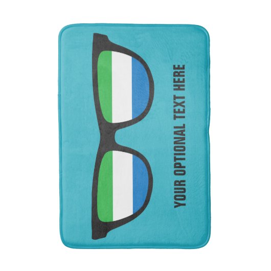 Sierra Leone Shades aangepaste badmatten (Voorkant Verticaal)