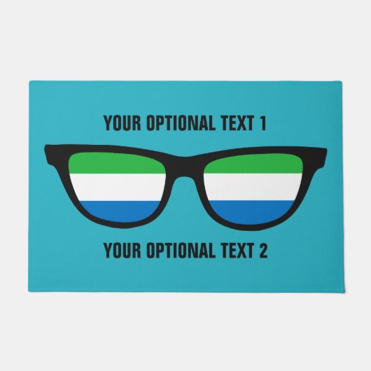 Sierra Leone Shades aangepaste deurmatten (Voorkant)