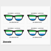 Sierra Leone Shades aangepaste stickers (Vel)